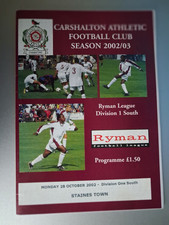 Carshalton Athletic v Staines Town 28th October 2002