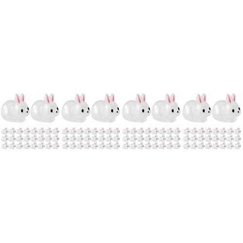 Adorable white resin rabbit - adorable,