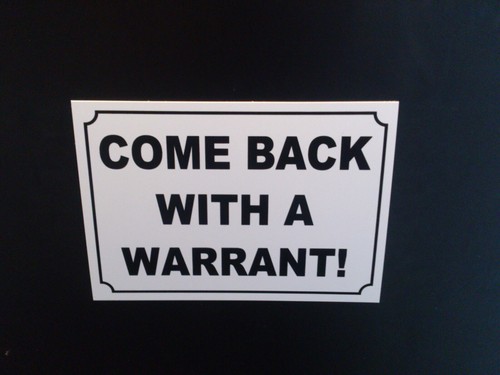 Funny door sign come back - come,