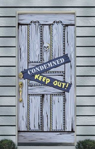 Haunted house spooky door - house,