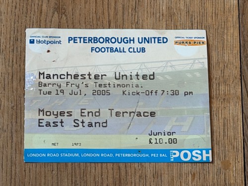 Ticket 2005 peterborough v - ,