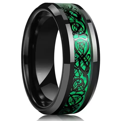 Pair rings 8mm - rings, titanium
