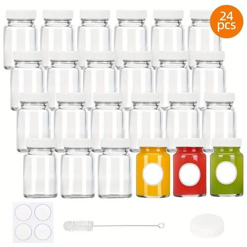 Small glass bottles with lids - small,