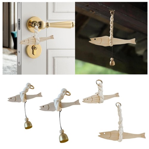 Wooden fish door hanging - wooden,