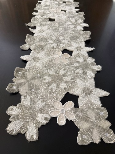 Pier beaded table runner - pier,