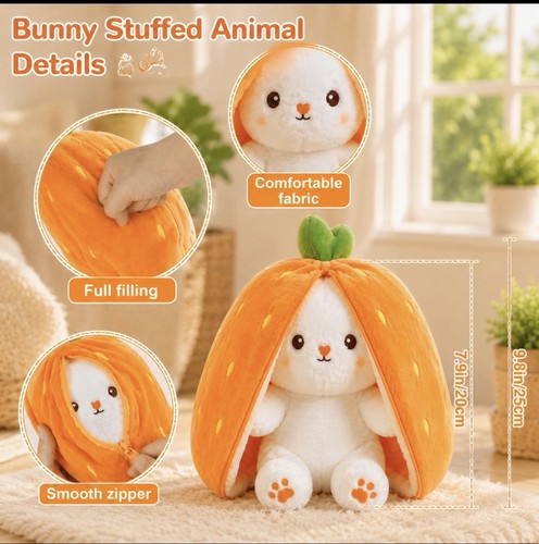 Easter bunny stuffed animal - stuffed,
