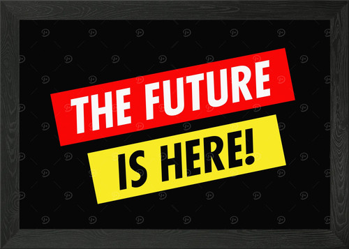 Futura the future here - the,