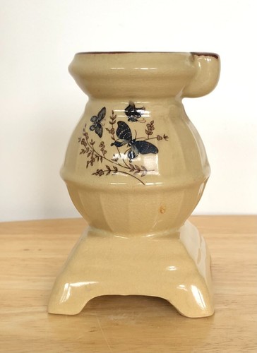 Vintage glazed ceramic pot - glazed,
