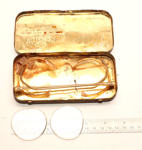 Antique rectangular metal - rectangular, case
