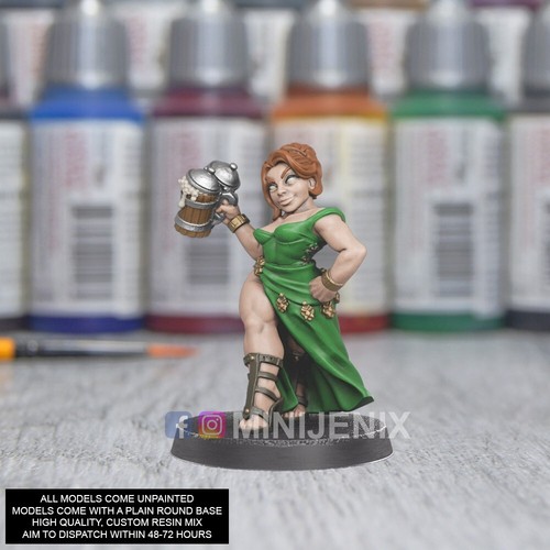 Dwarf tavern girl - tavern, fantasy: