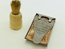 (RefJOH16) John Watts Sheffield patented razor blade case storer & tiny brush