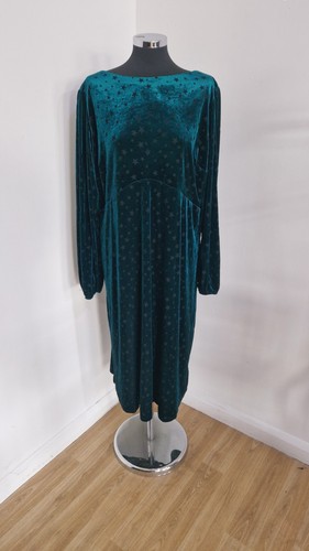 Monsoon green velvet dress - velvet,