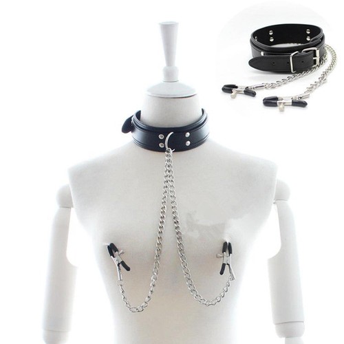 Neck choker collar clamp metal - collar,