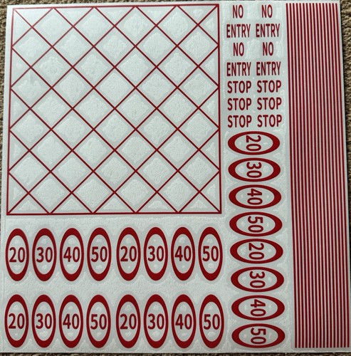 Gauge road markings vinyl - oo,