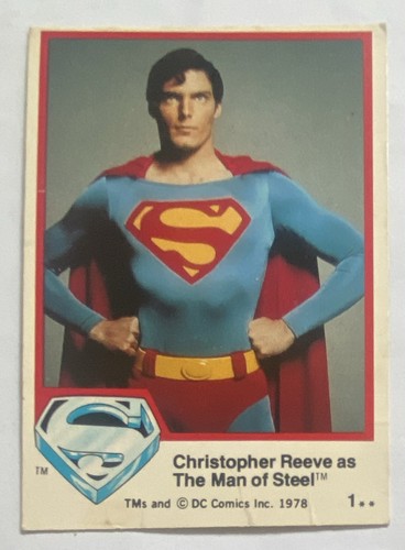 Comics 1978 superman card - comics,