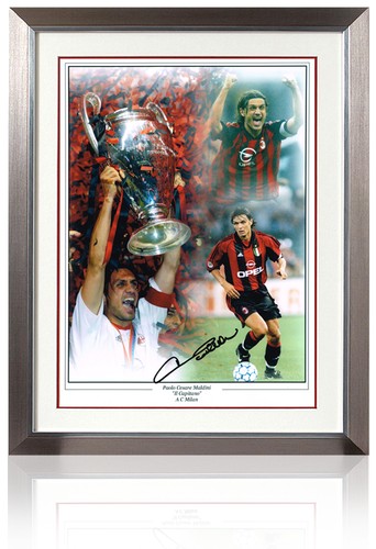 Paolo maldini hand signed - maldini, ac