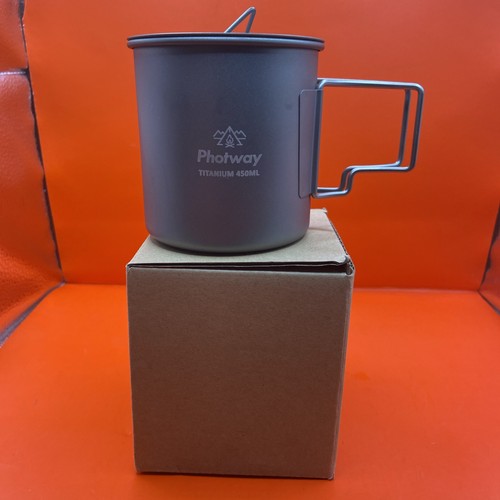 Titanium cup with lid - with,
