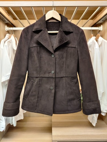 Next coat brown faux - uk,