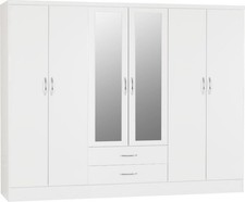 White Gloss 6 Door 2 Drawer