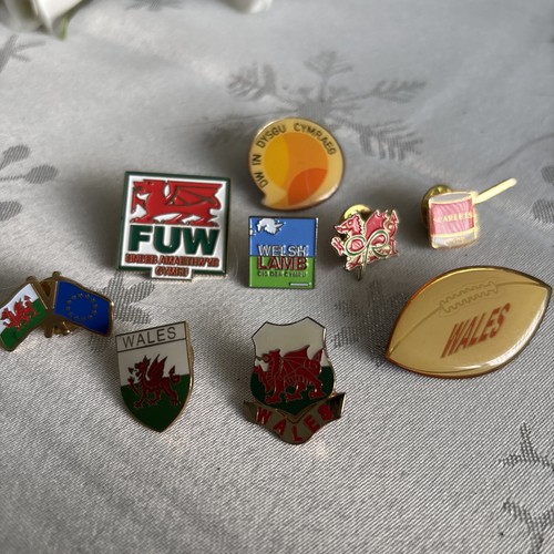 Pin badges welsh related - 9x,