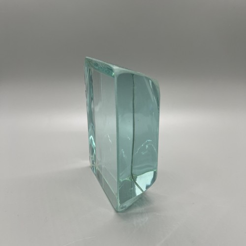 Glass block green clear cut - glass,