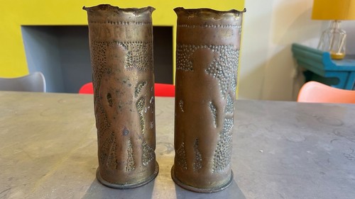 Wwi trench art shell case - wwi,