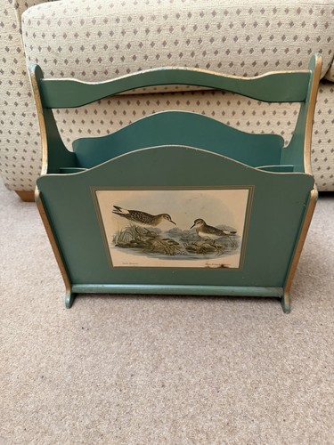 Vintage wooden magazine rack - vintage,