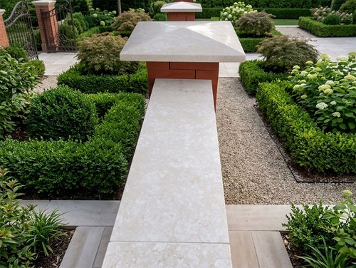 White limestone pyramid pier - pyramid,