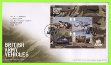 G.B. 2021 British Army Vehicles M/S Royal Mail First Day Cover, Tallents House