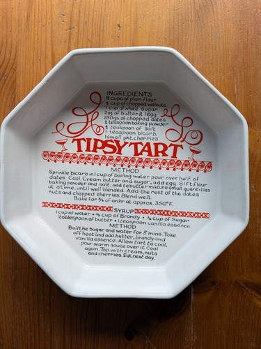 Octagonal tipsy tart vintage - tipsy,