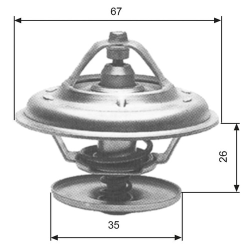 Coolant thermostat fits audi - coolant,