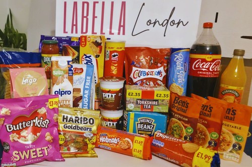 Food hamper gift - basket, for