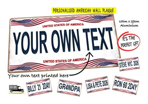 American personalised number - ,