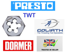 Presto Dormer Goliath TWT metric M16 hexagon die nut HSS thread repair 