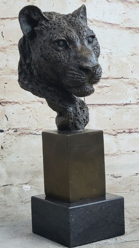Cheetah leopard bronze - leopard, metal