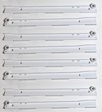 4 PAIRS OF IKEA ASKVOLL DRAWER RAILS 13 ¾" , WHITE. 4x DL + 4x  DR PART # 130888