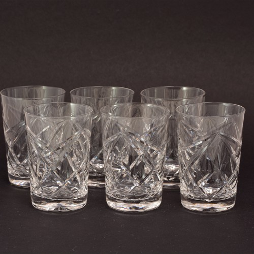 Set vintage cut crystal - set, 6