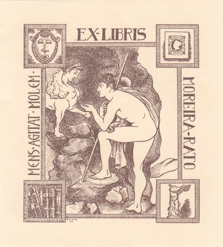 Exlibris bookplate klischee - exlibris,