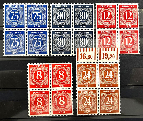 German stamps allied - german,