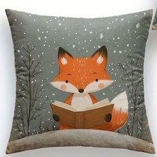 Super Soft reading Fox Cushion