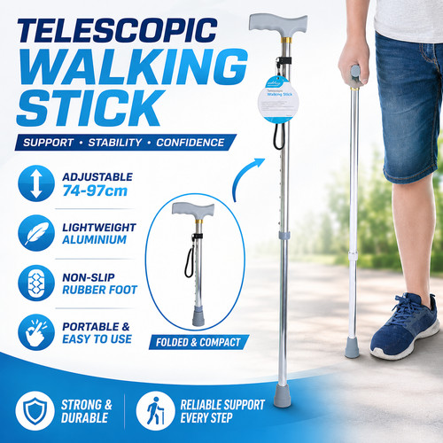 Telescopic walking stick - walking,