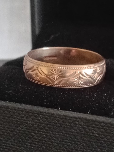 9ct etched gold - 9ct,