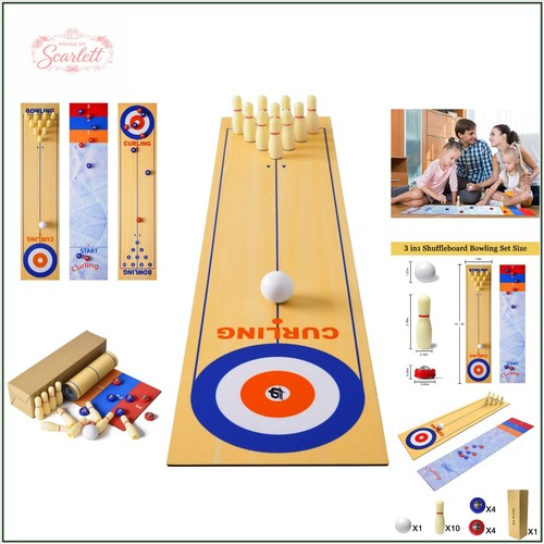 Portable shuffleboard - 3-in-1,