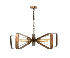 Dar Yavanna Industrial 5 Light Pendant Copper där Lighting YAV0564 RRP £498