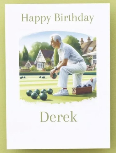 Personalised lawn bowls