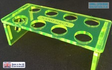 Reef Rack, Coral Frag Rack, Acid Green Acrylic  Rack 8 Hole for ZOA, LPS,  SPS