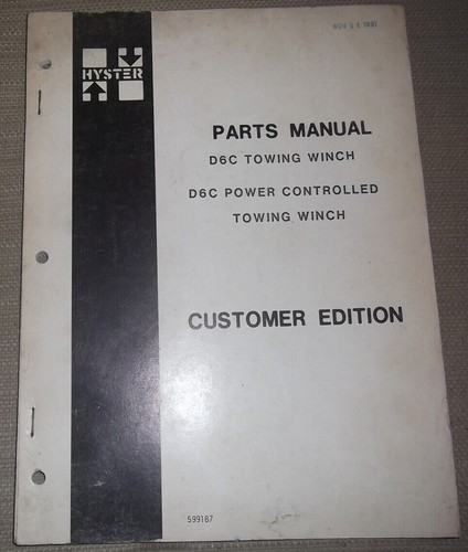 Hyster d6c towing winch - d6c,