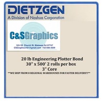 2 ROLLS 30" x 500' 20lb Bond