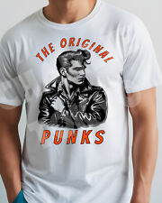Men's T-Shirt Rockabilly Greasers Original Punks Psychobilly Rock & Roll Homage