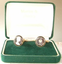 1975 Half Pence cufflinks from
